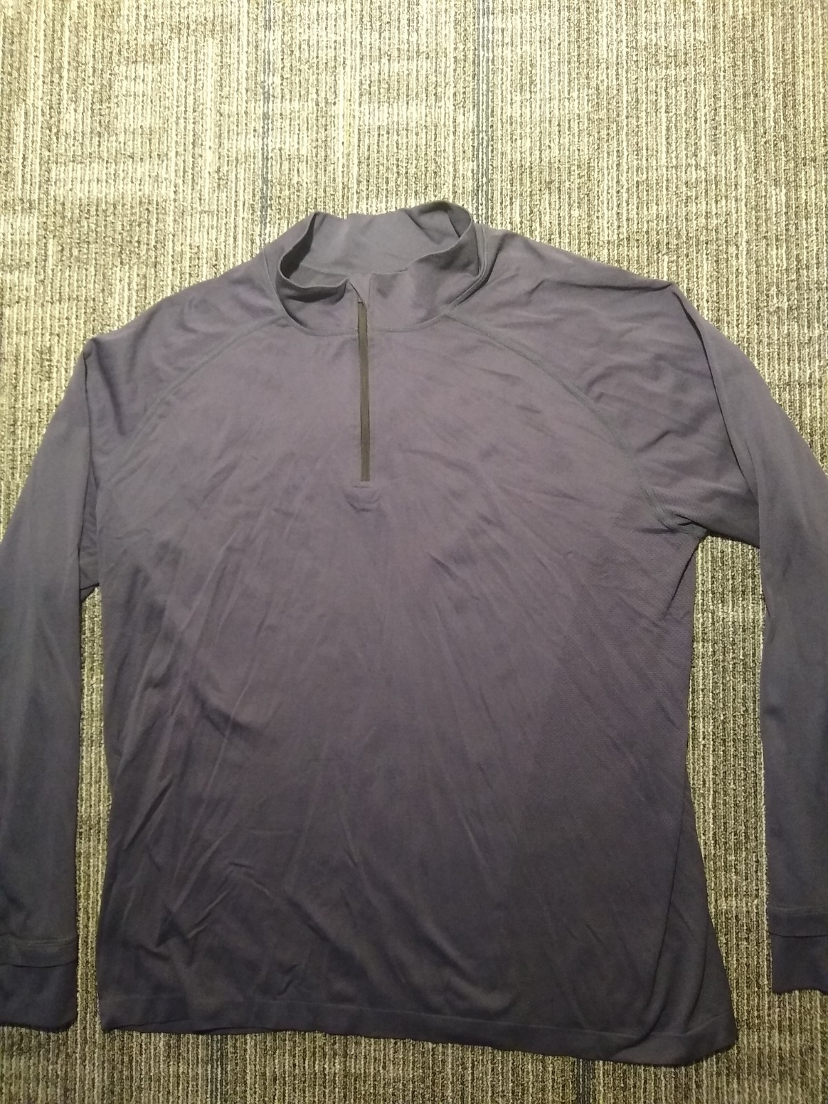 Fabletics Training Day 1/4 Zip Long Sleeve Men's Size XXL Navy Blue Stretch gallery