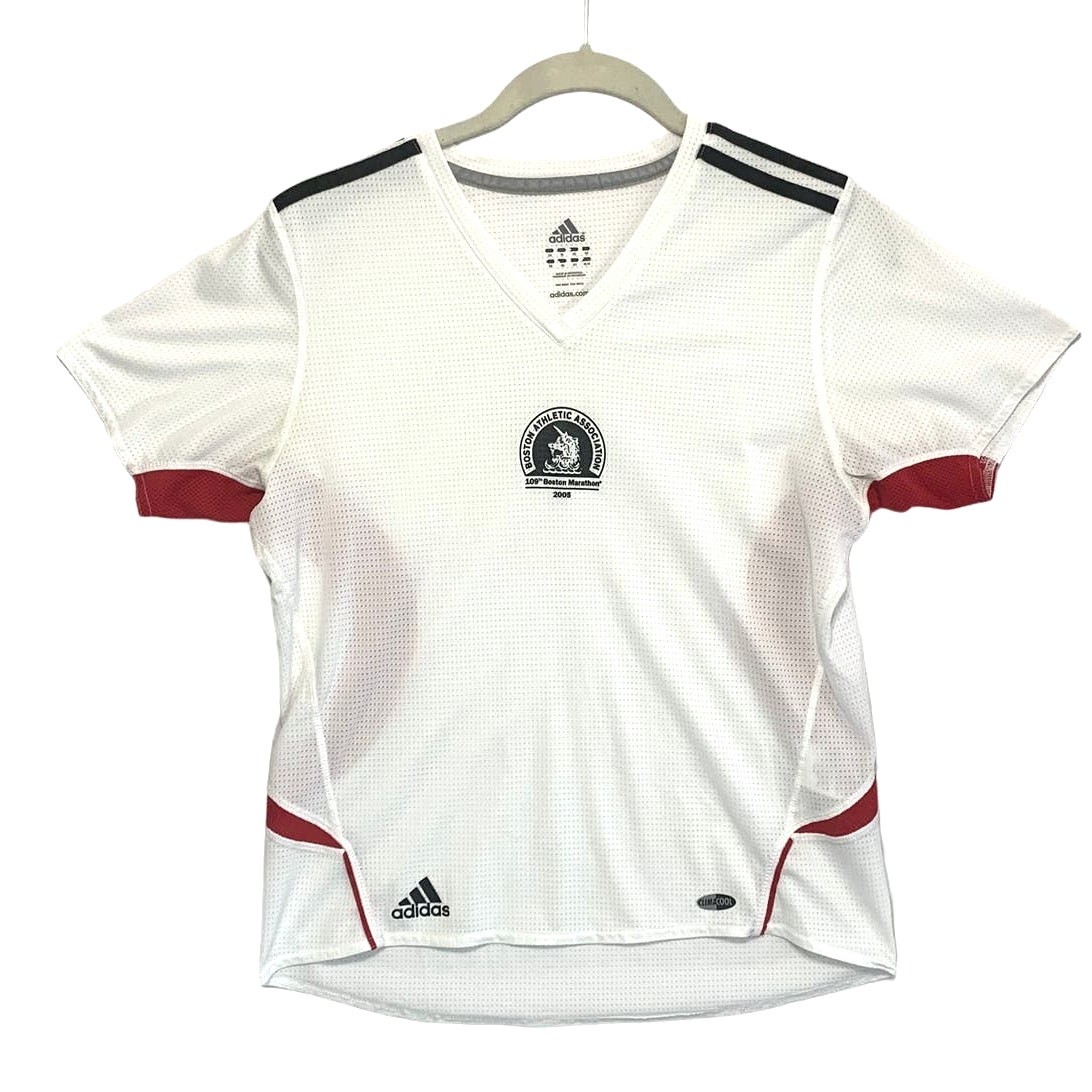 Adidas Climacool 2005 Boston Marathon Mesh Short Sleeve Tee Men's Sz M White gallery