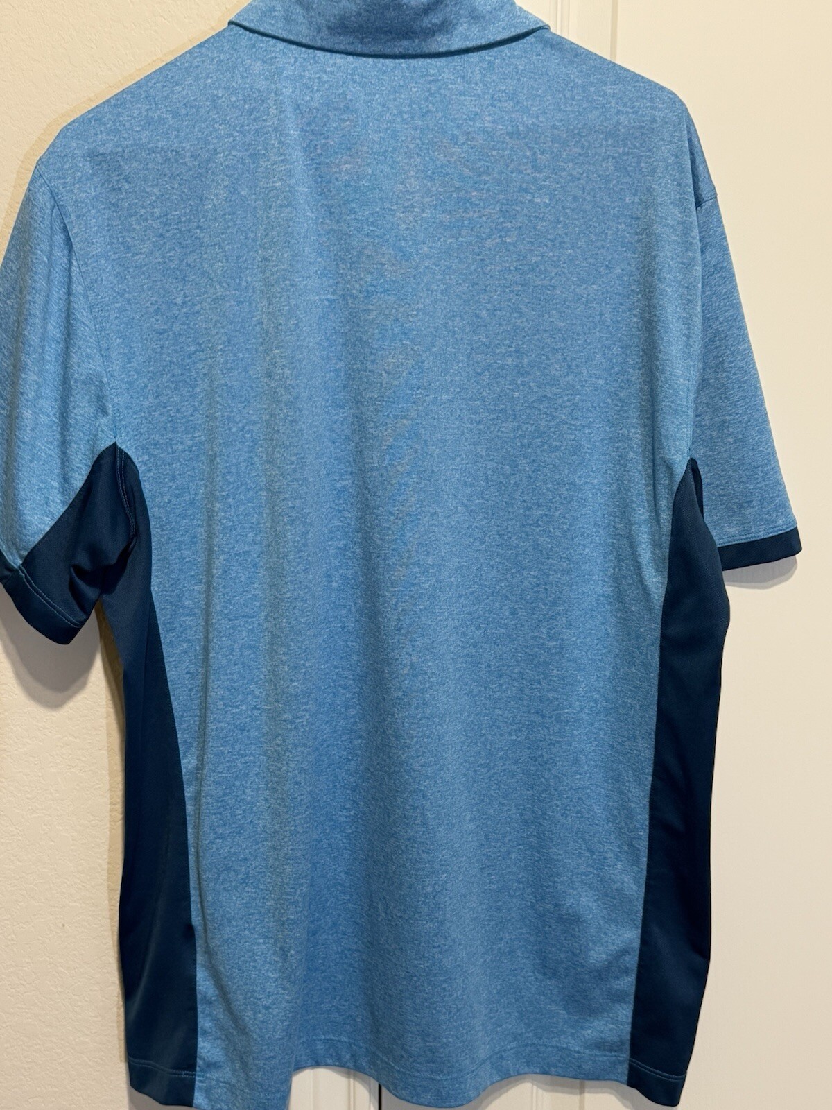 Nike Golf Dri Fit Tour Performance Polo Shirt Mens Size Large Two Tone Blue gallery