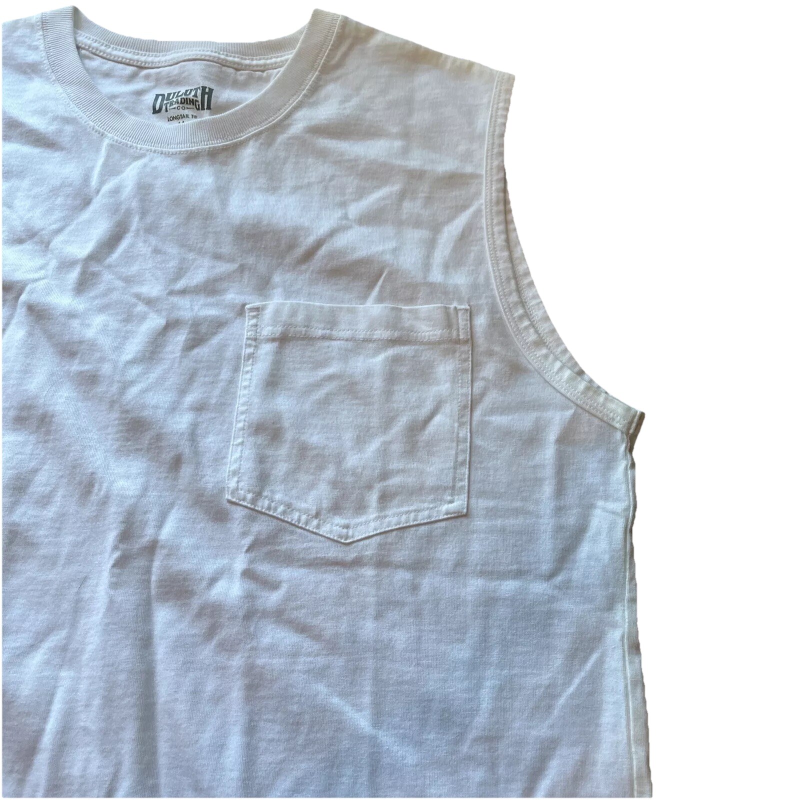Duluth Trading Co Sleeveless Muscle Shirt Long Tail Men's Med Front pocket gallery