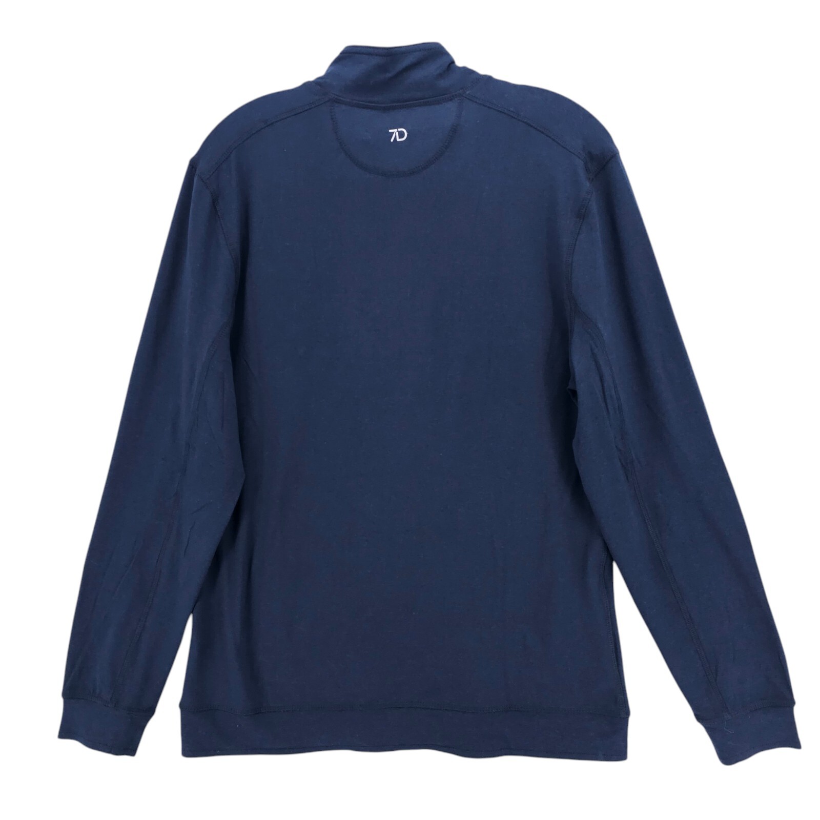 NWT 7 DIAMONDS Core Performance 1/4 Zip Navy Blue Stretch Long Sleeve Mens SMALL gallery