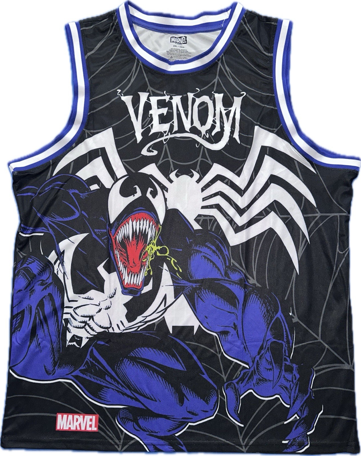 Marvel Venom #88 Lethal Protector Basketball Jersey Mens 2XL New gallery