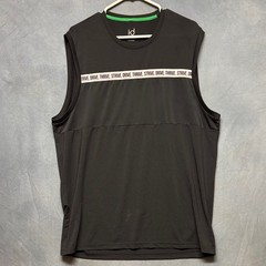 Ideology Mens Black Sleeveless Muscle Shirt Large Activewear Gym Lift Workout