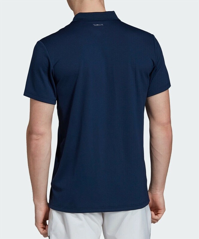 ADIDAS NEW MENS CLUB RIB PERFORMANCE FASHION POLO SHIRT NAVY 2XLARGE $45 gallery