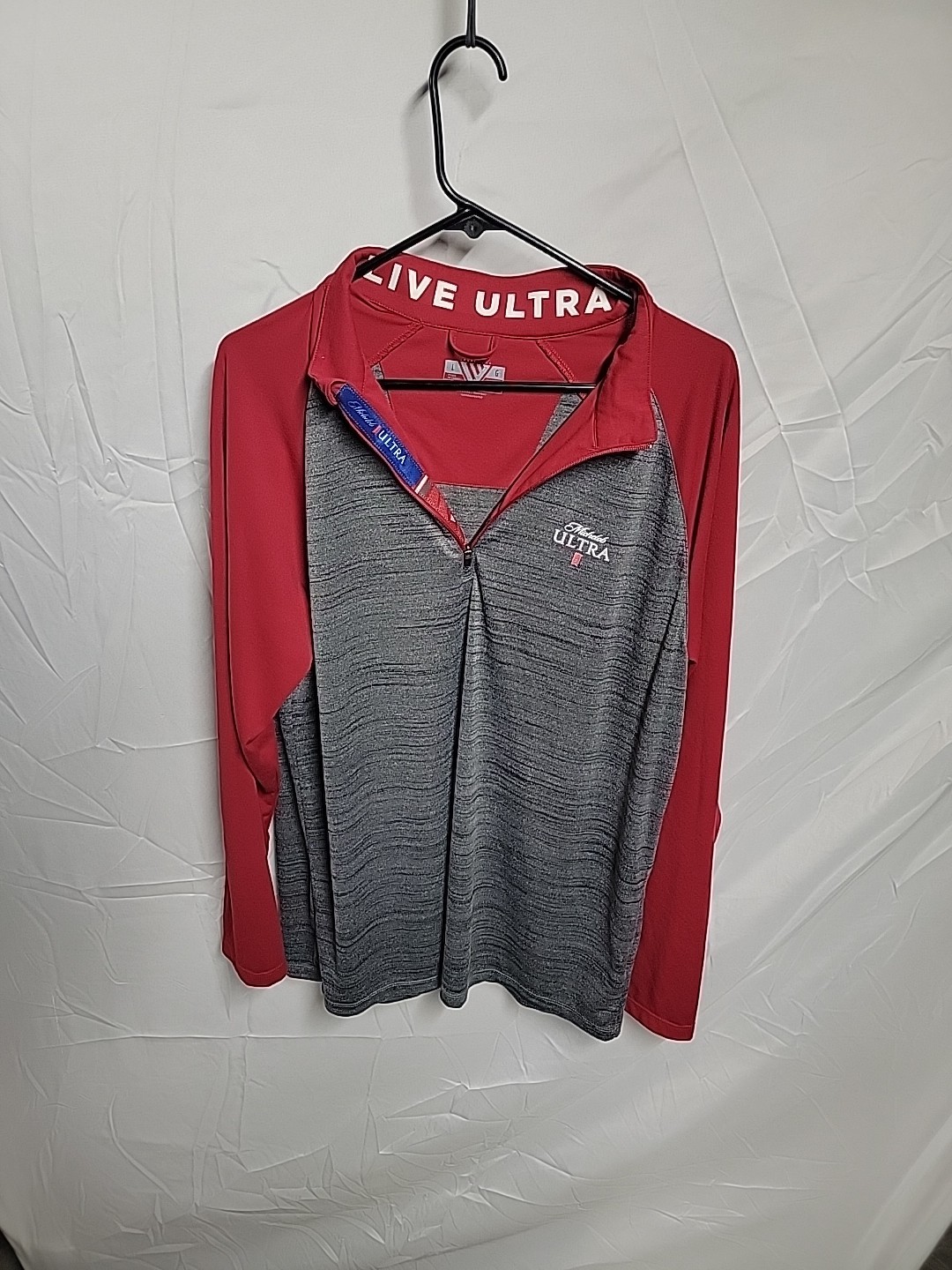 Levelwear Michelob Ultra Golf Quarter Zip Pullover Tournament Rare Mens Sz Large gallery