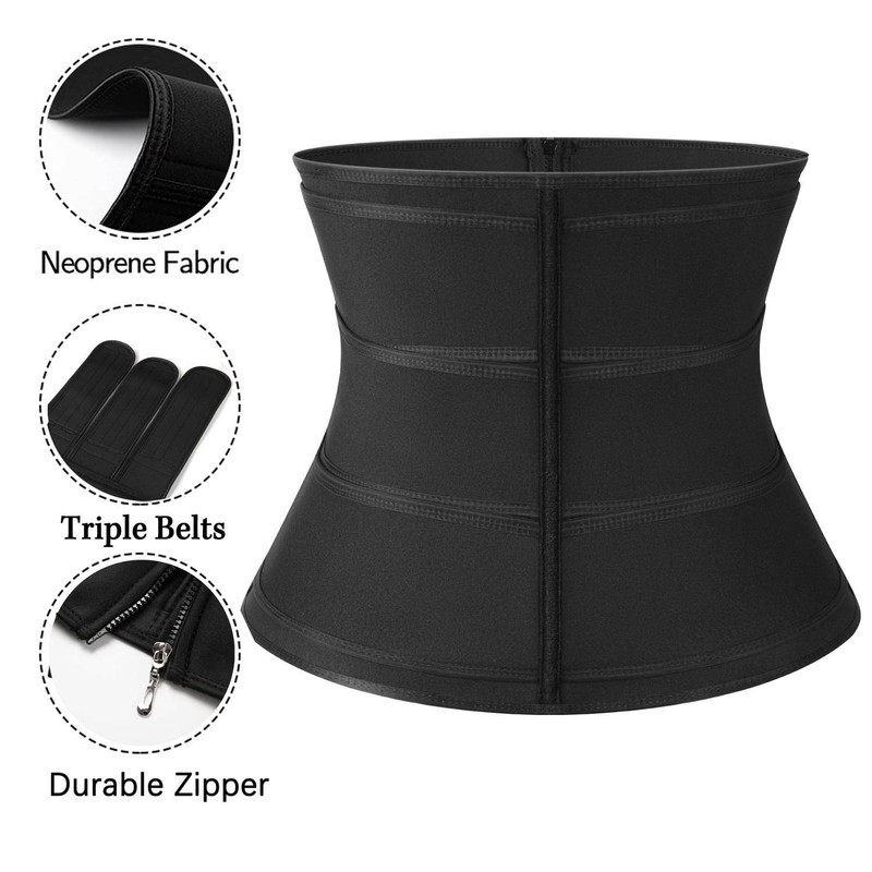 Mens 3 Straps Waist Trainer Corsets Workout Cincher Slimming Sauna Body Shaper gallery