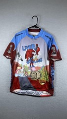 Primal LiverStrong Cycling Jersey Mens 2XL Multicolor 1/4 Zip Graphic Shirt
