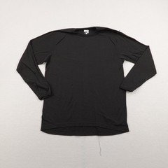 Minus 33 Shirt Mens Large Black Superfine Merino Wool Base Layer Performance