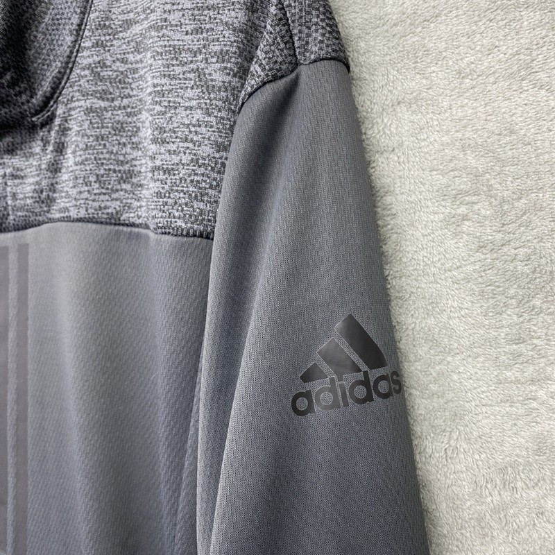 Adidas Gray/Black Climawarm 1/4 Zip Pullover - Men's XL - Style #FN5538 gallery