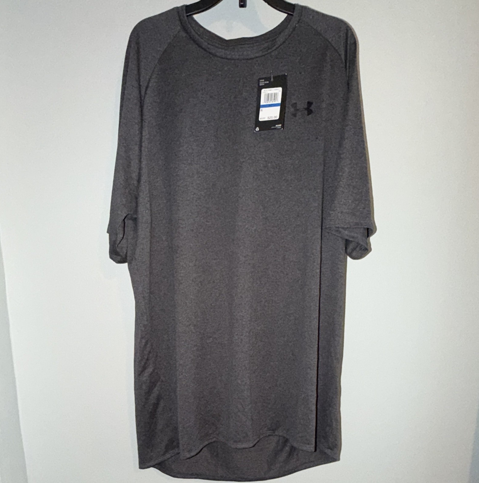 Under Armour The Tech Tee Men's XL Tall Gray Loose Fit Lightweight Tee gallery