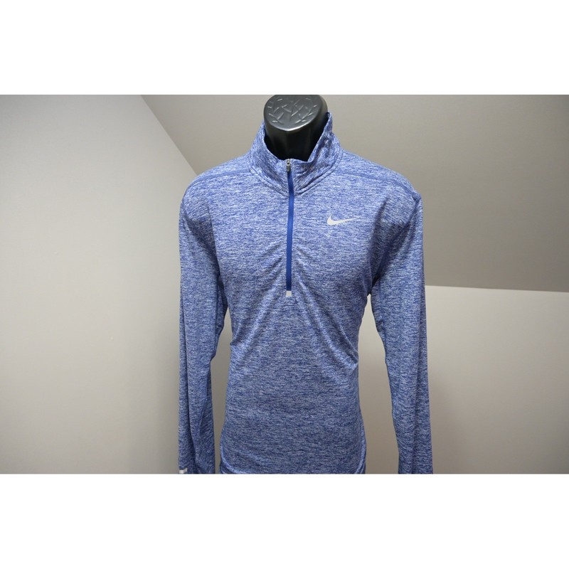 Nike Running 1/4 Zip Pullover Jacket Mens Large Blue Dri-FIT Excellent gallery