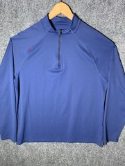 Rhone Session 1/4 Zip Shirt Performance Breathable Pullover Mens Size XL Blue
