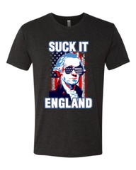 Suck it England Funny 4th of July George Washington American Pride Men Tshirt