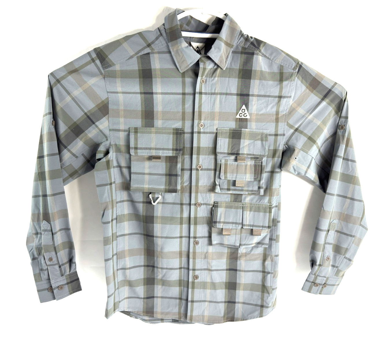 Nike ACG Dri-FIT UV Devastation Trail Shirt Smoke Grey Men`s Size S DO9325-084 gallery