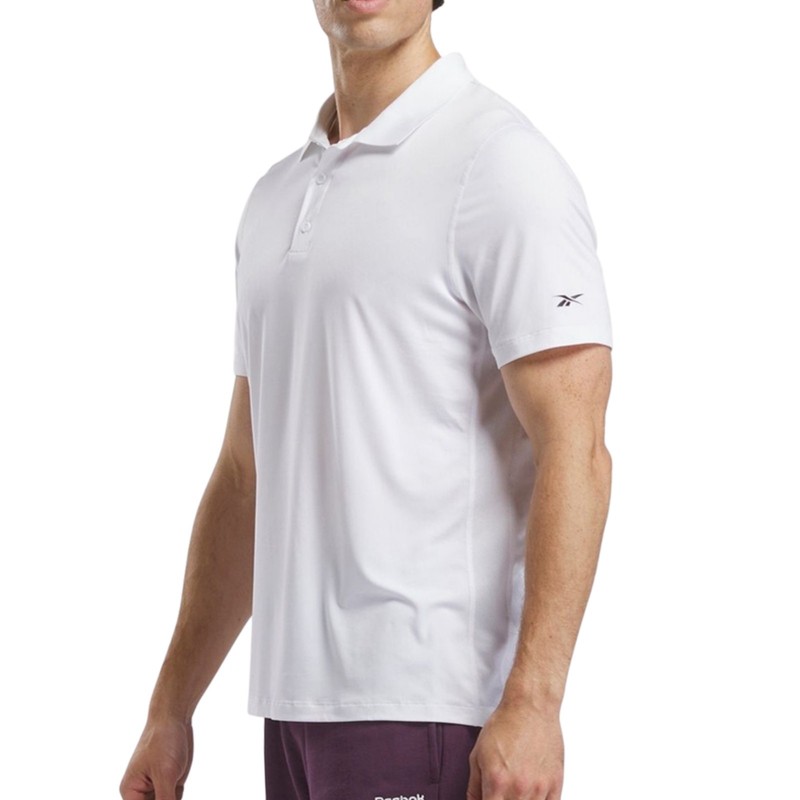 REEBOK Performance Training Polo Golf Shirt sz S Small White gallery