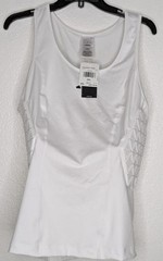 $80 NEW Adidas Padded Tank Top Men’s White Compression Sports Training Shirt M