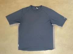 Nike Sphere Dry Shirt Mens XL Blue Gray Short Sleeve Fitness Workout Textured