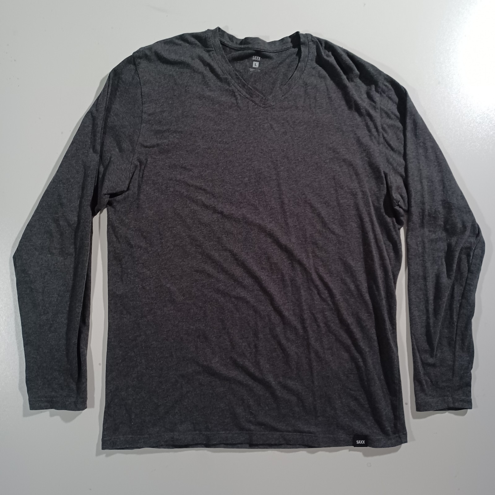 Saxx Long Sleeve T Shirt Base Layer Mems Sz L Gray Lightweight gallery