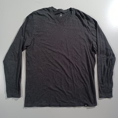 Saxx Long Sleeve T Shirt Base Layer Mems Sz L Gray Lightweight