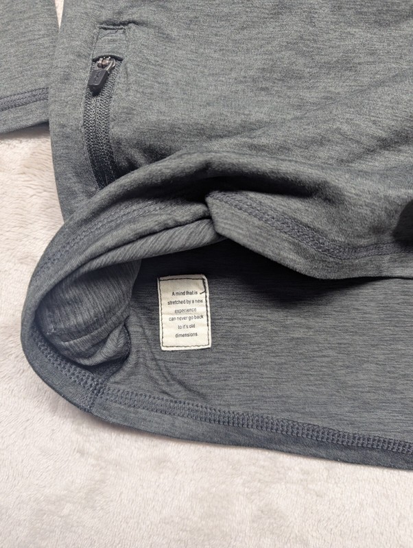 Vuori Ease Pullover Mens Large Gray Performance Half Zip Long Sleeve gallery