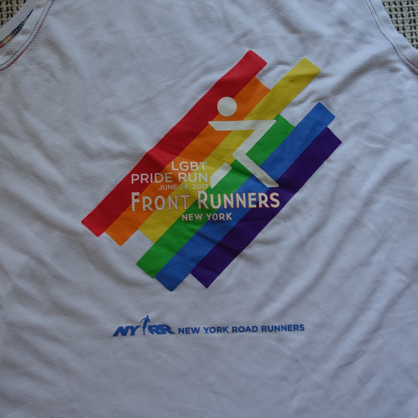 NEW BALANCE LGBT 2017 Pride Run NY MEN Small ATHLETIC RUNNING TANK TOP T SHIRT gallery