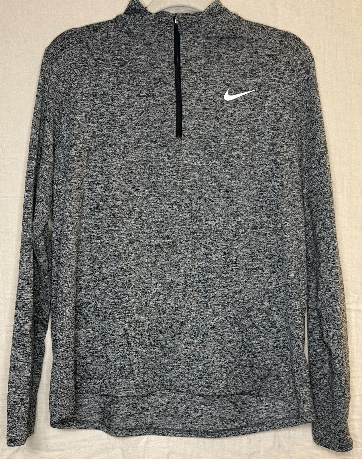 Nike Running Dri-FIT Element Top 3/4 Zip Pullover Mens Large Grey gallery