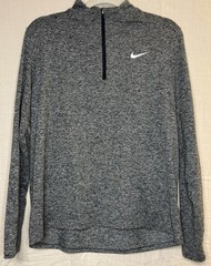 Nike Running Dri-FIT Element Top 3/4 Zip Pullover Mens Large Grey