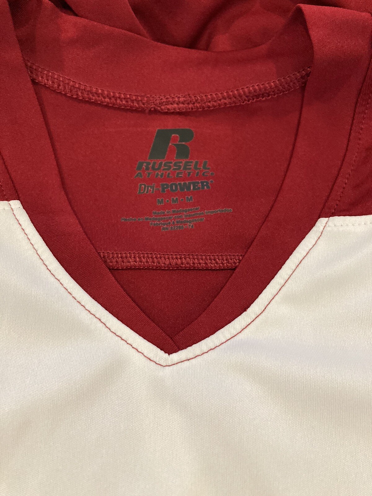 Russell Athletic Dri Fit Power Sleeveless - Red/White - Size M - NWT gallery