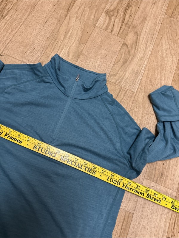 Supernatural Pullover Men’s Med Merino Wool Base Layer Contact Zip 175 SN Shirt gallery
