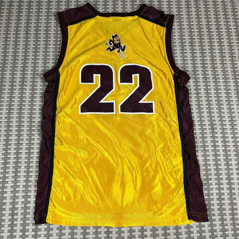 Arizona State Sun Devils 22 NCAA Sportex Athletics Basketball Jersey Men’s Sz L gallery