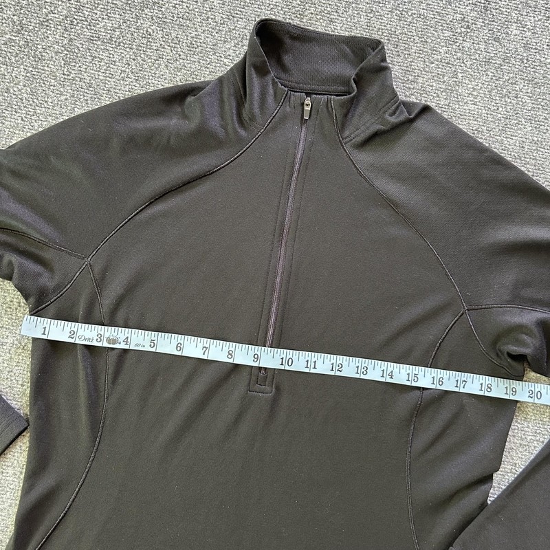Patagonia Capilene 3 Shirt Mens Large Black 1/4 Zip Long Sleeve Base Layer gallery