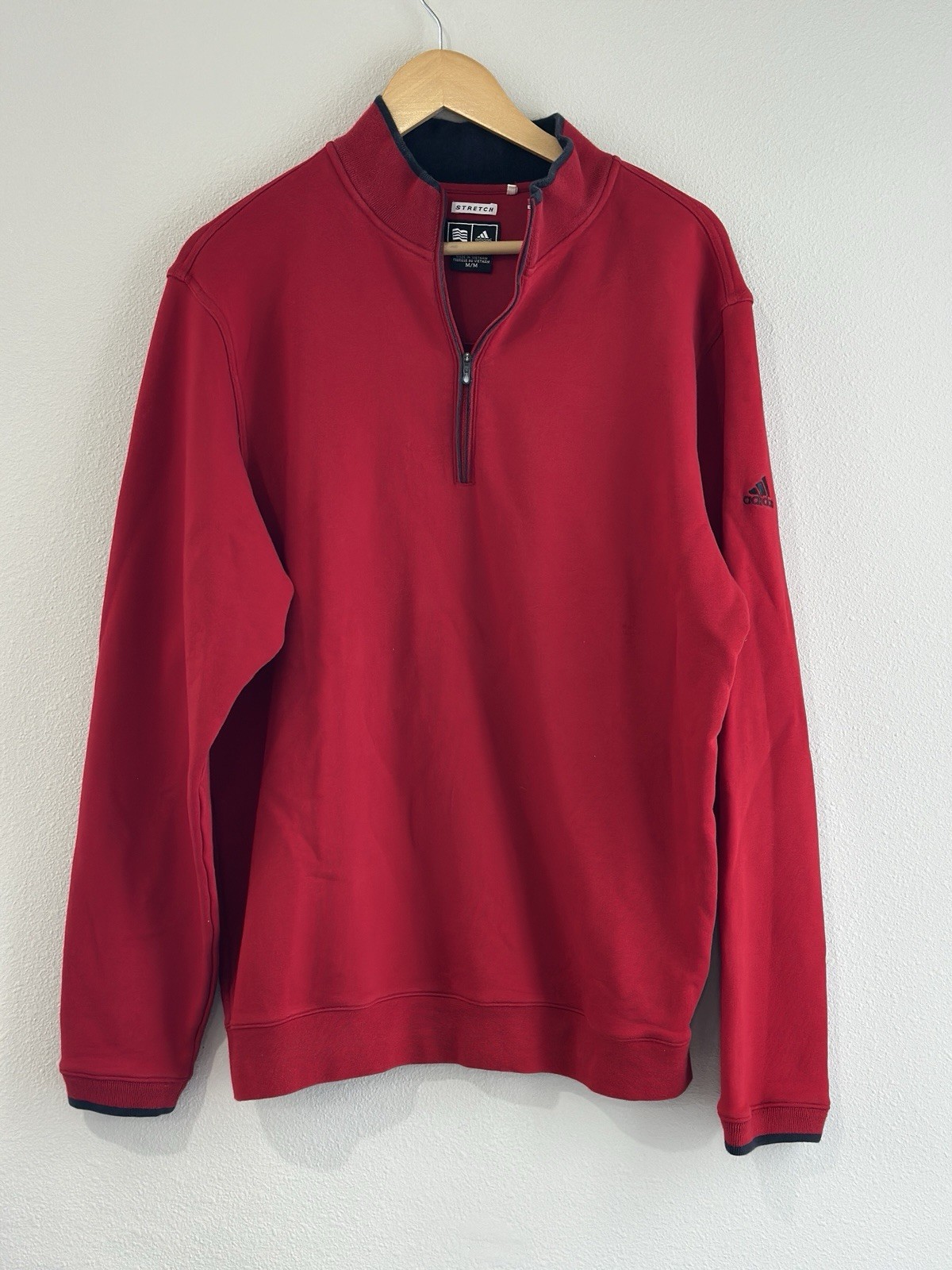 Adidas Performance Light-weight Quarter Zip Pull Over Adult Size MEDIUM gallery