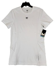 Mission VaporActive Performance Compression Fit Shirt Mens LG White Quick Dry