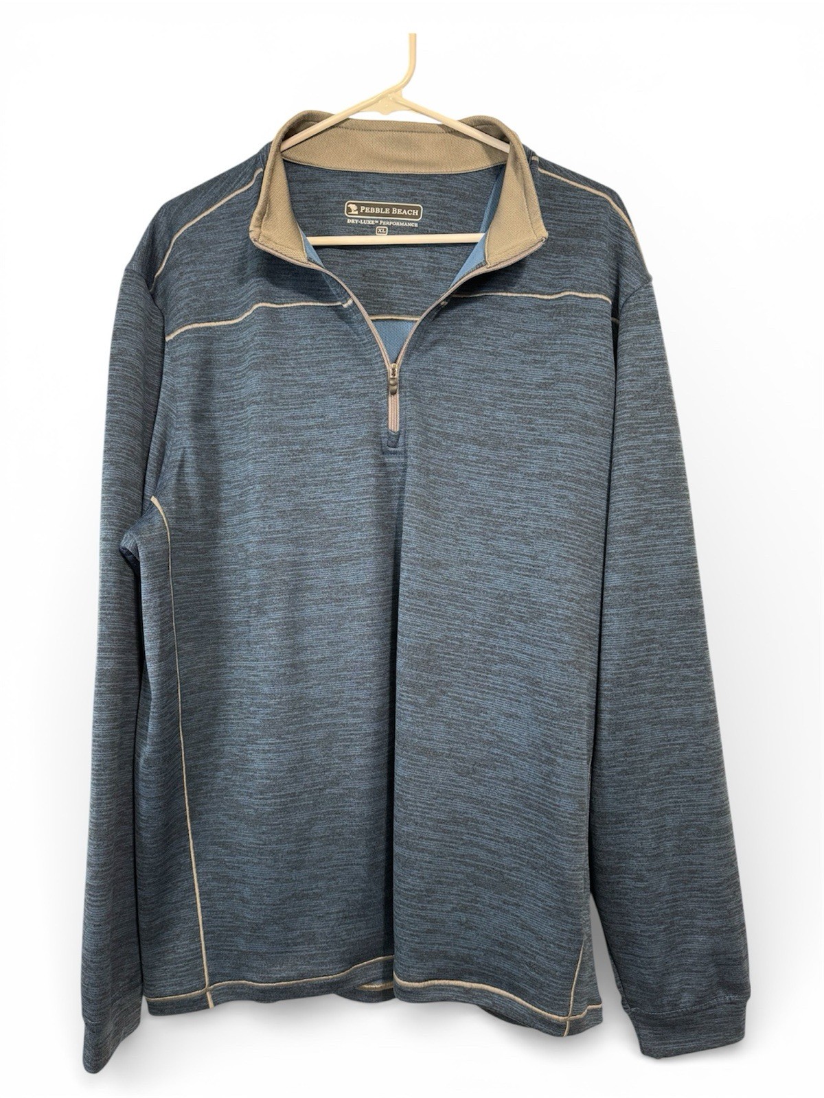 Pebble Beach Dry-Luxe Performance Lightweight Quarter-Zip Men’s XL Blue Jacket gallery