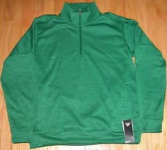 ADIDAS CLIMALITE TI 1/4 ZIP WARM PULLOVER GREEN, PURPLE S, M