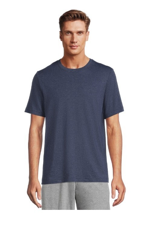 Athletic Works Men's Active Blue Gray Short Sleeve T-Shirt Size S (34-36) NEW gallery