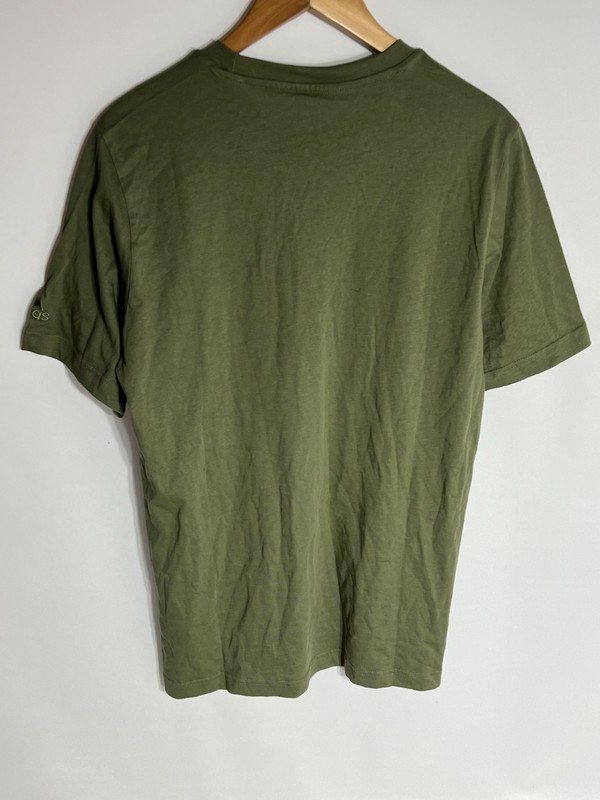 Adidas T-shirt Essentials Linear Embroidered | Men's | Green | Medium | New gallery