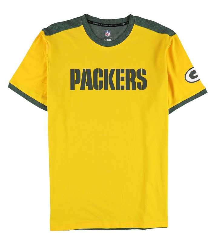 MSX Mens Packers Graphic T-Shirt, Yellow, Large gallery