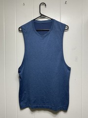 Lululemon Men’s Blue Metal Vent Tech Sleeveless Tank Top Medium Summer Active