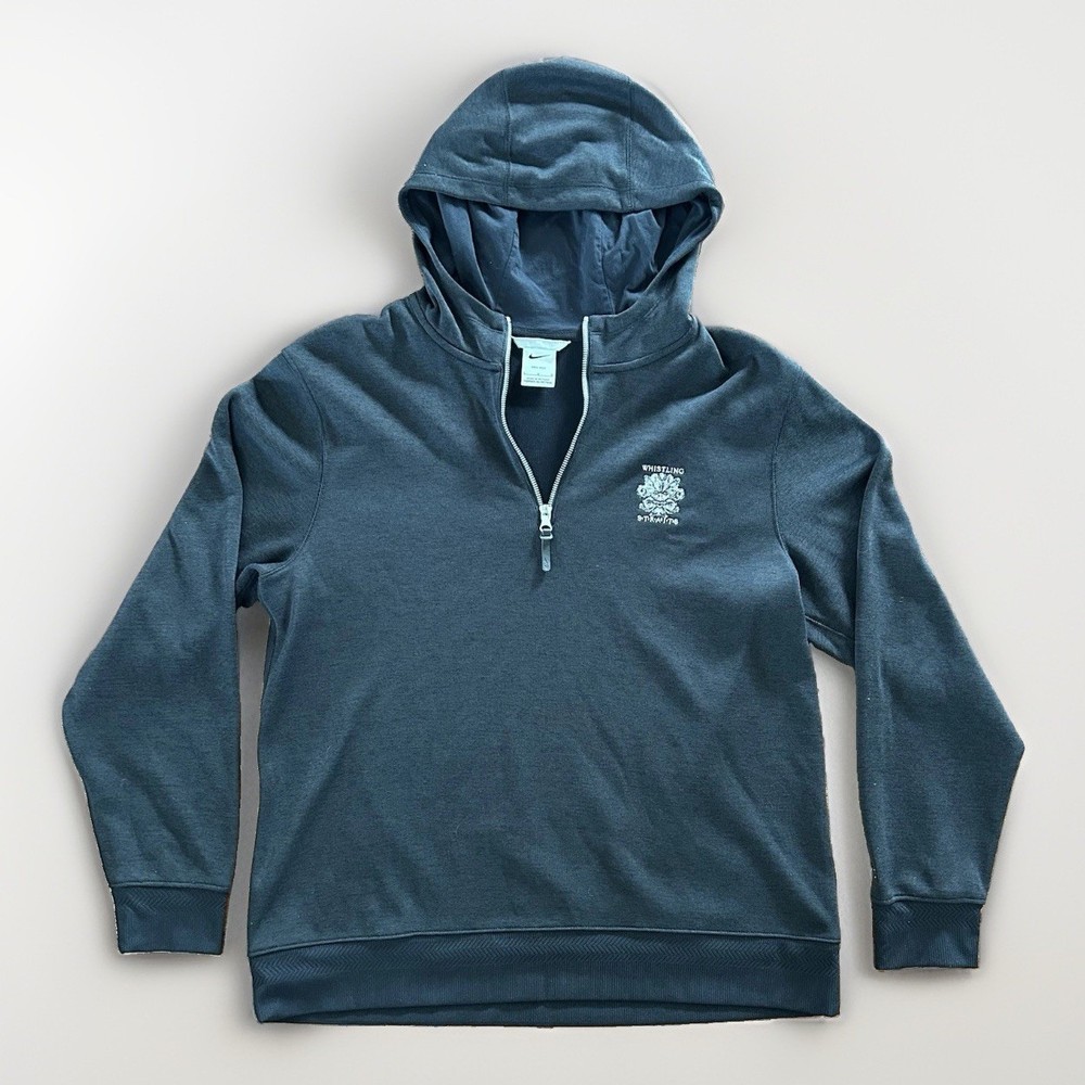 Nike Dri-FIT Whistling Straits Hooded 1/4 Zip Pullover Black Men’s Large