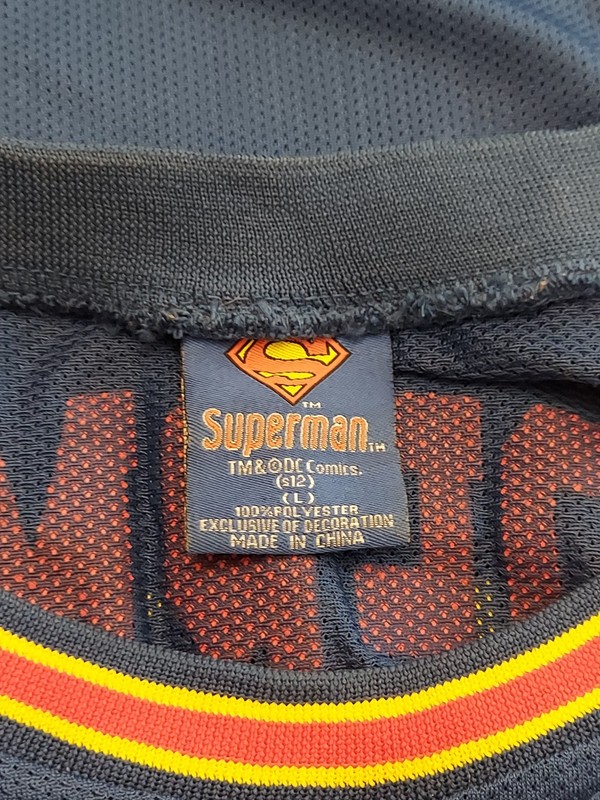 Superman Basketball Jersey DC Comics Adult Size Large Casual Pullover Vintage gallery