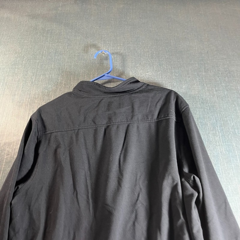 FAIRLANE Performance Pique Men's Pullover Shirt Size L Black 1/4 Zip Q-Zip Golf gallery