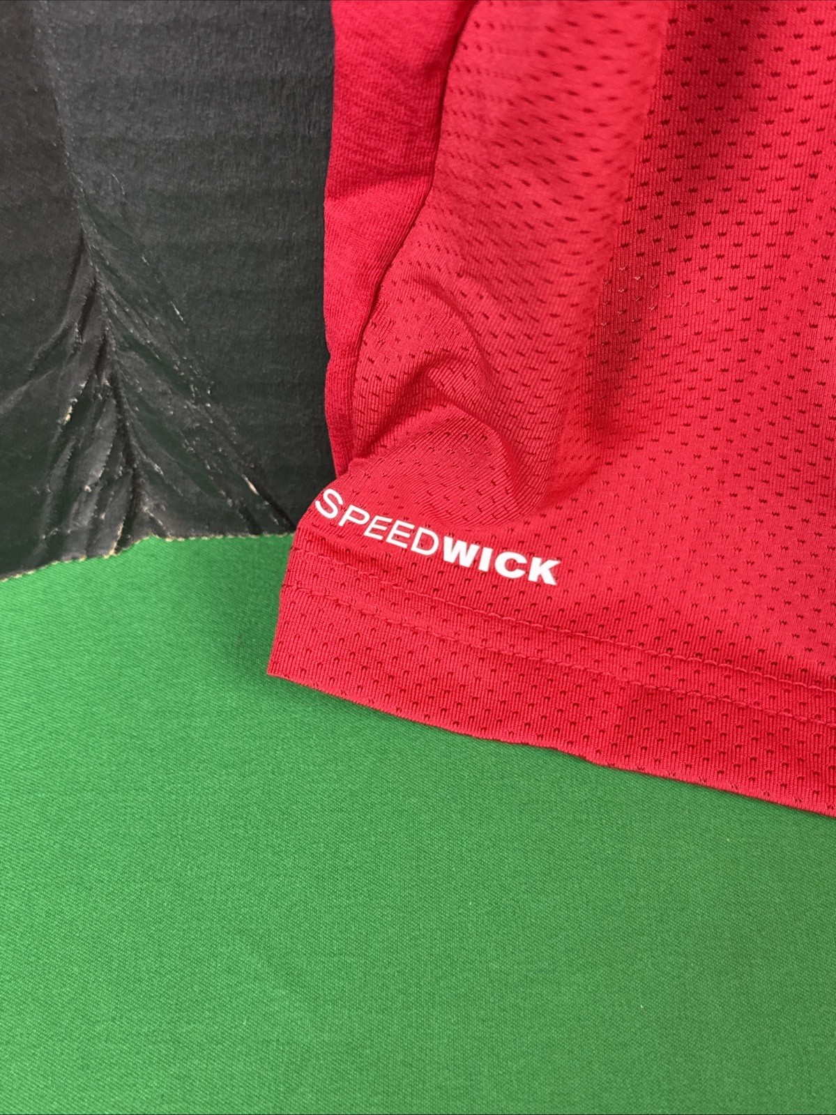 Reebok Men's Speedwick Tech Style Short Sleeve Active Tee Size S Red gallery