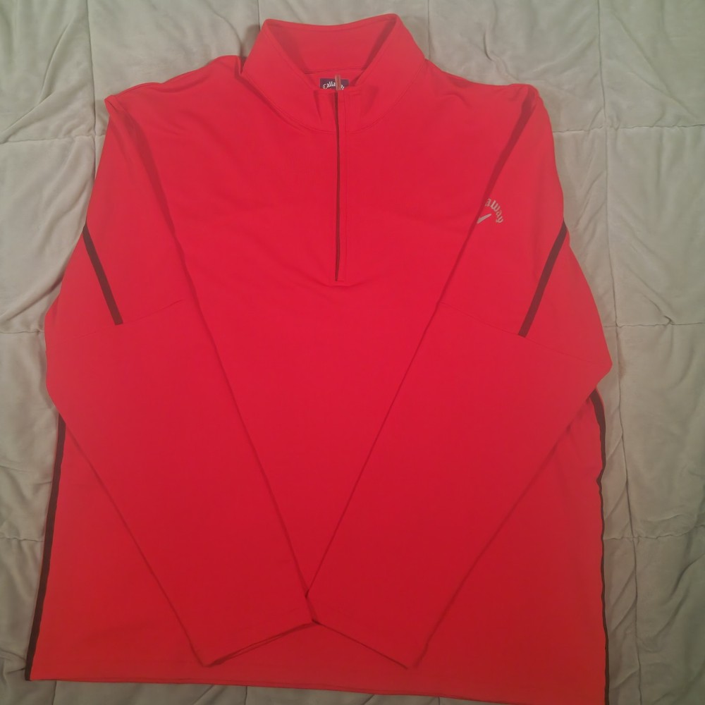 Callaway Weather Series 1/4 Zip Golf Pullover Men’s XXL Red Fleece