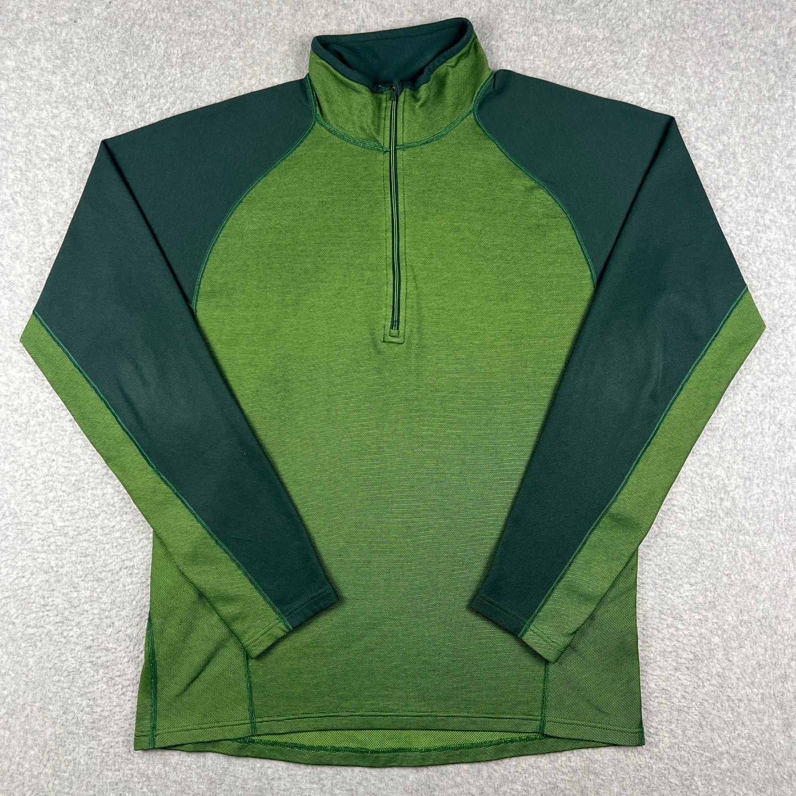 Patagonia Capilene 3 Zip Neck Pullover Baselayer Large Mens Green Hiking gallery