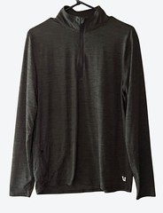 Vuori Men’s Small Charcoal Gray Heathered Ease Performance Half Zip V221