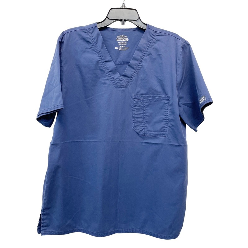 Cherokee Men's Navy Blue Medical Premium Core Stretch V-Neck Scrub Top Size M gallery