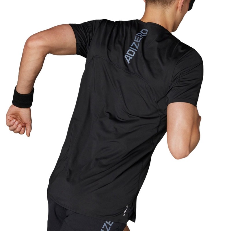 Adidas Adizero Running Pro Elite Track Black T-Shirt Mens Size Small gallery