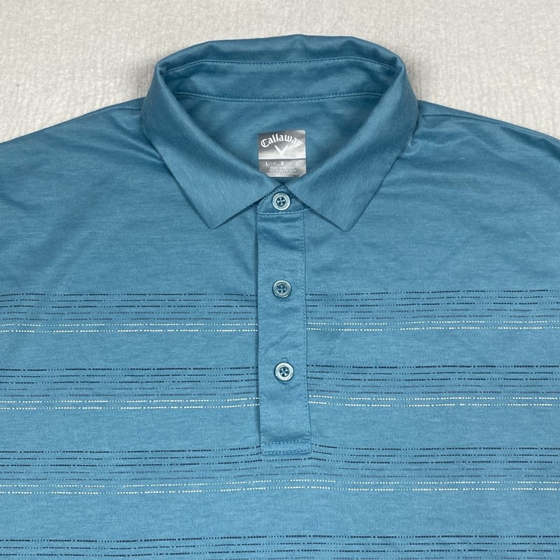 Callaway Polo Shirt Mens Large Blue Short Sleeve Golf gallery
