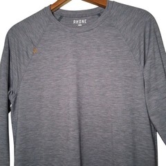 Rhone Performance Wear Shirt Men S Purple Blue Gray Heather Long Slv Athletic